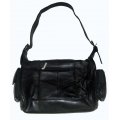 Genuine Leather Black Shoulder Purse