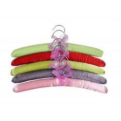 Padded Hangers - 5 Pack of Asst. Color Garment Hangars