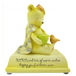 HeartString Teddies - Get Well Musical Figurine