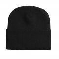 Black Acrylic Knit Hat - 1 Size Fits All