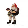 NY Jets 44" Lightup Santa Lawn Figure - NFL Lawn Decoration