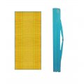 Straw Mat With Light Blue Cover