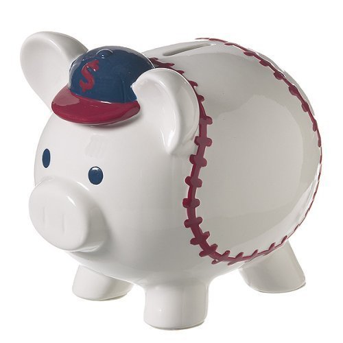 Piggy Bank Jumbo Ceramic AllStar Baseball Money Bank