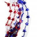 Metallic Patriotic Star Necklaces 3ct