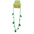Irish Pride 30" Bell and Shamrock Necklace - St. Patricks Day Necklace