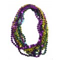 Coin Bead Necklaces, Mardi Gras - 33" ea. - 1 Dozen