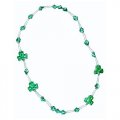 St Patrick Day Clover and Shamrock Necklace