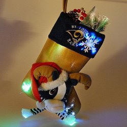 St. Louis Rams Stocking - Fiber Optic Mascot Stocking