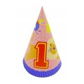 Party Animal 1st Birthday Party Hats - 8 Pack