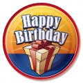 Party Plates "Birthday Presents" (7") - 8 cnt
