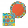 Circles and Squares Disposable Tableware