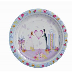 Wedding Reception Snack Plates - 12pk