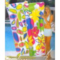 Inflatable lounge Pool Mat/Raft - 72" x 30" 