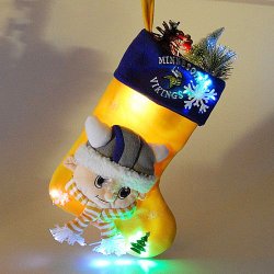 Minnesota Vikings Stocking - Fiber Optic Mascot Stocking