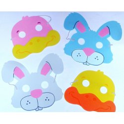 Easter Masks (Foam) 12 Pk