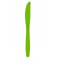 Plastic Cutlery 24 pieces (8 Each: Knives, forks & spoons) Party Supplies- Lime Green