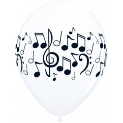 Music Note Latex Balloons - 12 Balloons - 11" Each