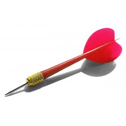 12 Red Plastic Carnival Balloon Darts