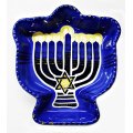 Ceramic Menorah Candy Dish