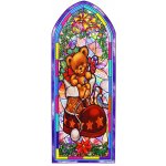 Reusable Stain Glass Window Clings - 2 Pack Teddy Bear Theme