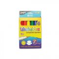 Washable Broadline Markers - 6 Assorted Colors