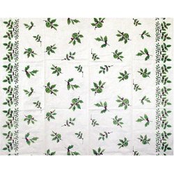 Holly Leaf - 50 by 54-inch Tablecloth - 12 Cnt.