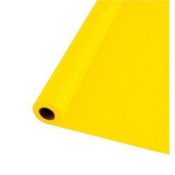 Polyvinyl 40"in x 100'ft Banquet and Picnic Table Rolls - YELLOW