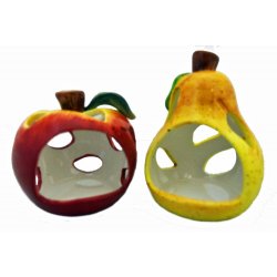 Pear and Apple Tealight Holders