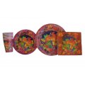 Autumn and Fall Cornucopia Disposable Party Set - Serves 8