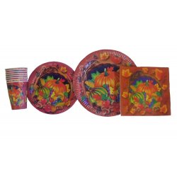 Autumn and Fall Cornucopia Disposable Party Set - Serves 8