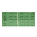 Auction Tickets - 500 Sheets - GREEN