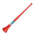 Pack of 6 Vuvuzela - South African Style Collapsible Horn, Red 