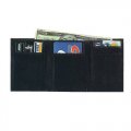 Black Tri-Folding Leather Wallet