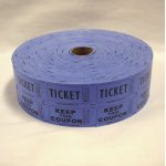 Raffle Roll Tickets, Double W/Coupon, 2000 Tickets Per Roll