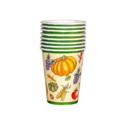 "Harvest Time" Cups (9 fl. oz) - 8 cnt