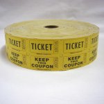 Raffle Roll Tickets, Double W/Coupon, 2000 Tickets Per Roll